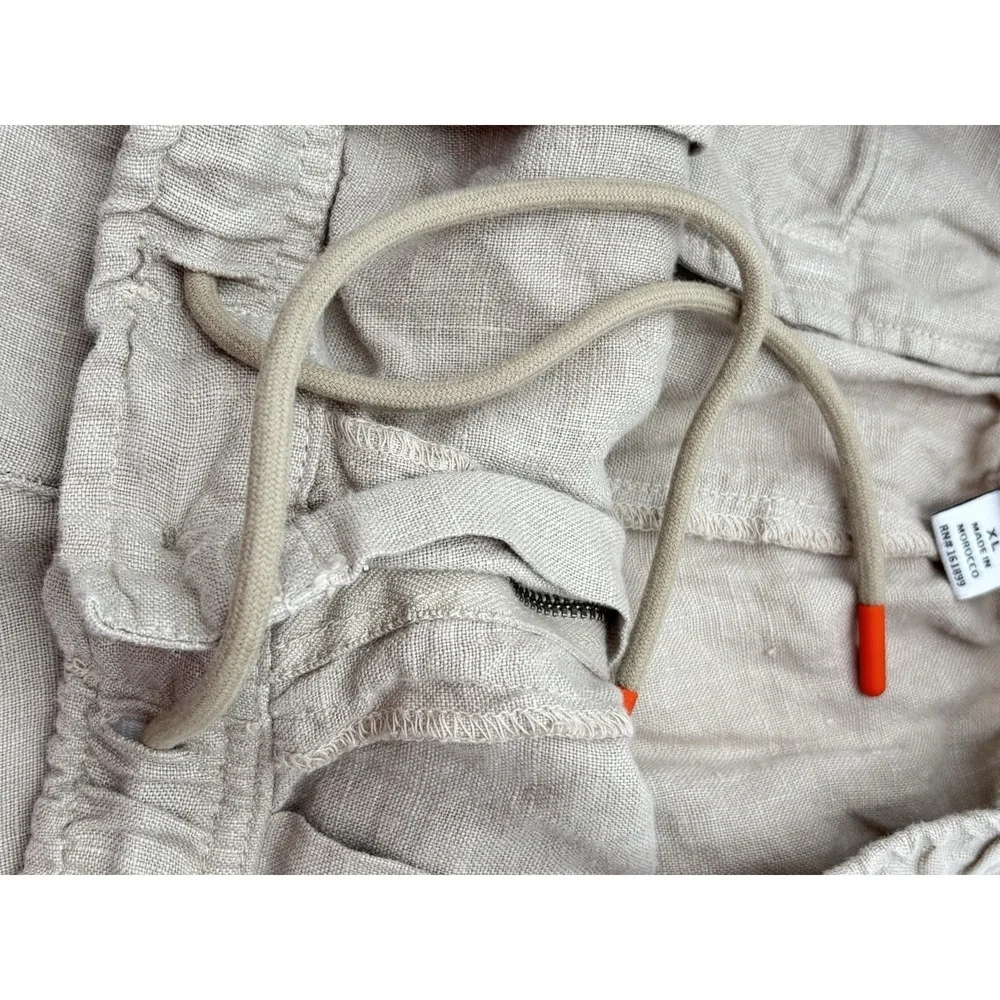 SWIMS 100% Linen Drawstring Shorts Men's XL Beige‎ Coastal Preppy Luxury